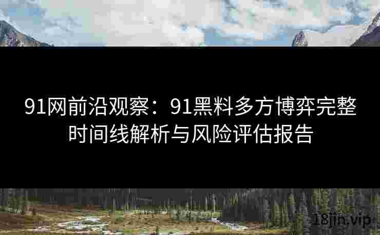 91网前沿观察：91黑料多方博弈完整时间线解析与风险评估报告