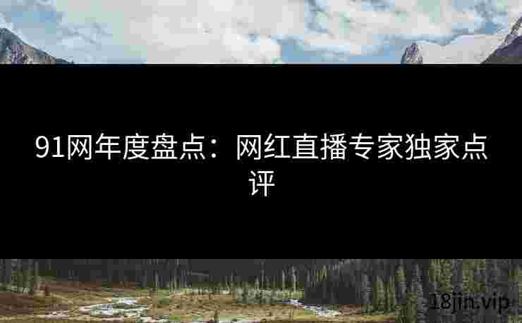 91网年度盘点：网红直播专家独家点评