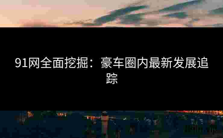 91网全面挖掘：豪车圈内最新发展追踪